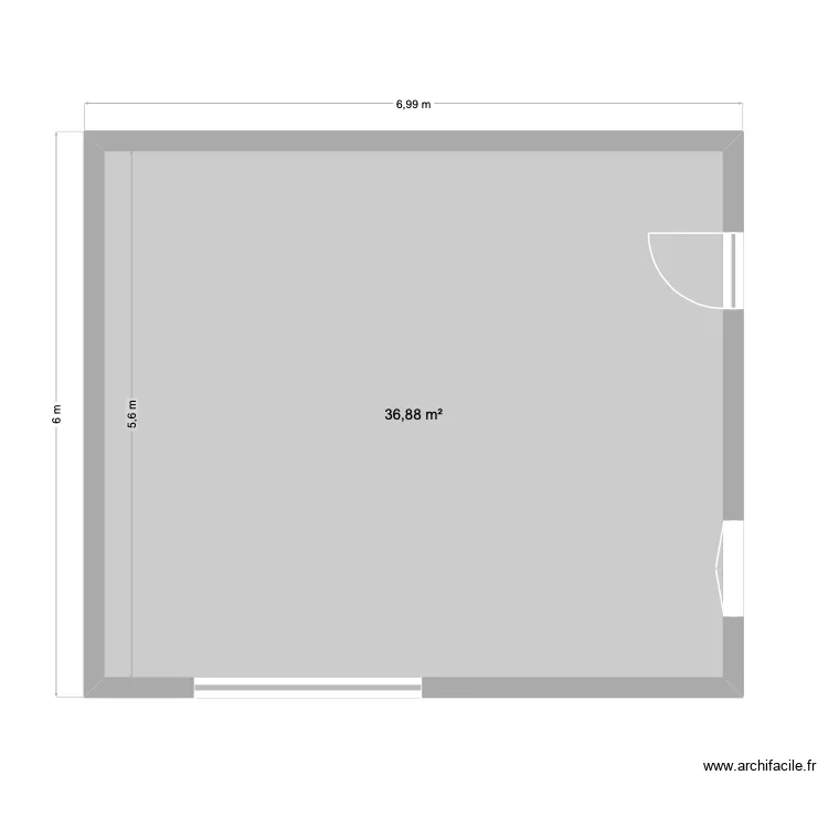 ST CIERS. Plan de 1 Pièce et 37 m² ST CIERS. Plan de 1 Pièce et 37 m²