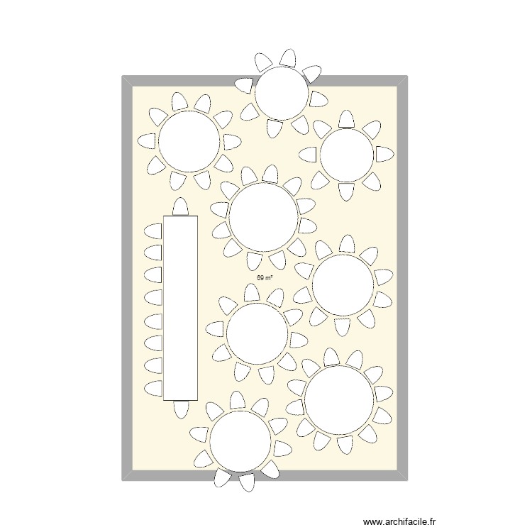 Salle Mariage Tiff et Lo&iuml;c. Plan de 0 pièce et 0 m2