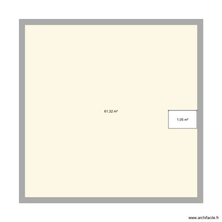 1er étage Saussens. Plan de 2 Pièces et 63 m² 1er étage Saussens. Plan de 2 Pièces et 63 m²