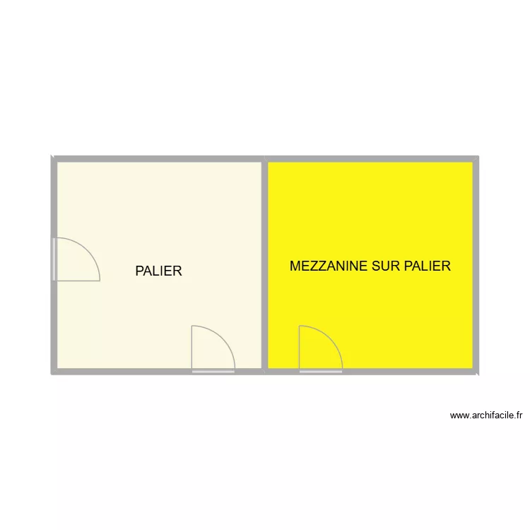 PAUTELIERE PALIER. Plan de 2  et 29 m²