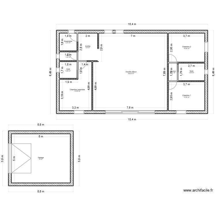 Saint pierre. Plan de 11 et 143 m² Saint pierre. Plan de 11 et 143 m²
