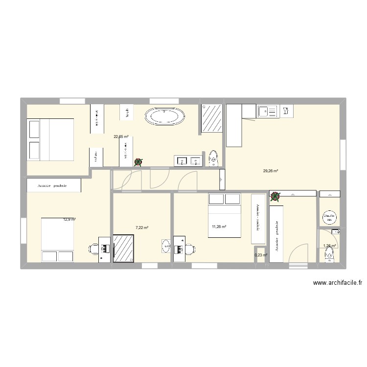 Bouis wc D. Plan de 0 pièce et 0 m2