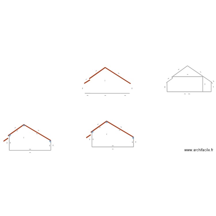 Coté sud. Plan de 4 pièces et 196 m2