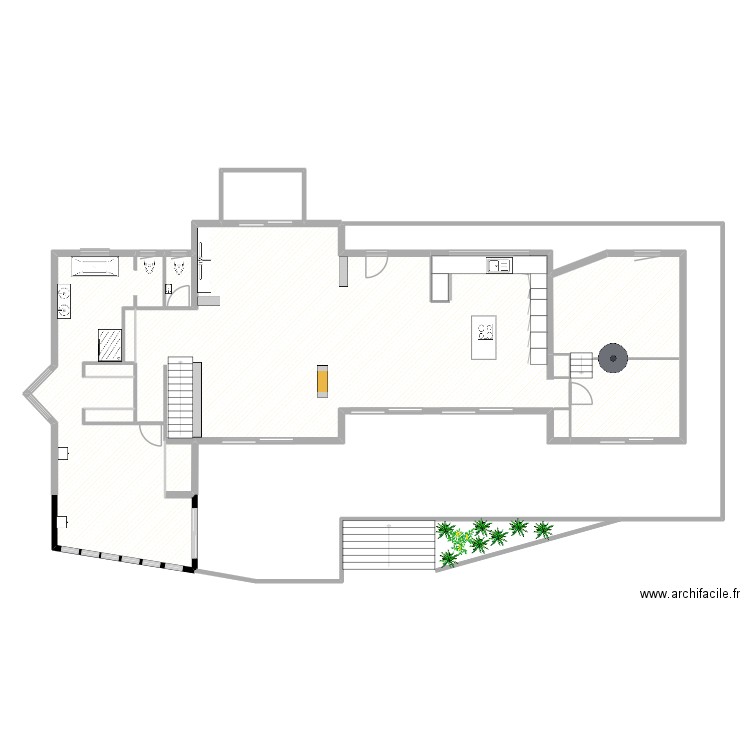 SANARY REZ DE JARDIN sans cotations. Plan de 9 pièces et 272 m2