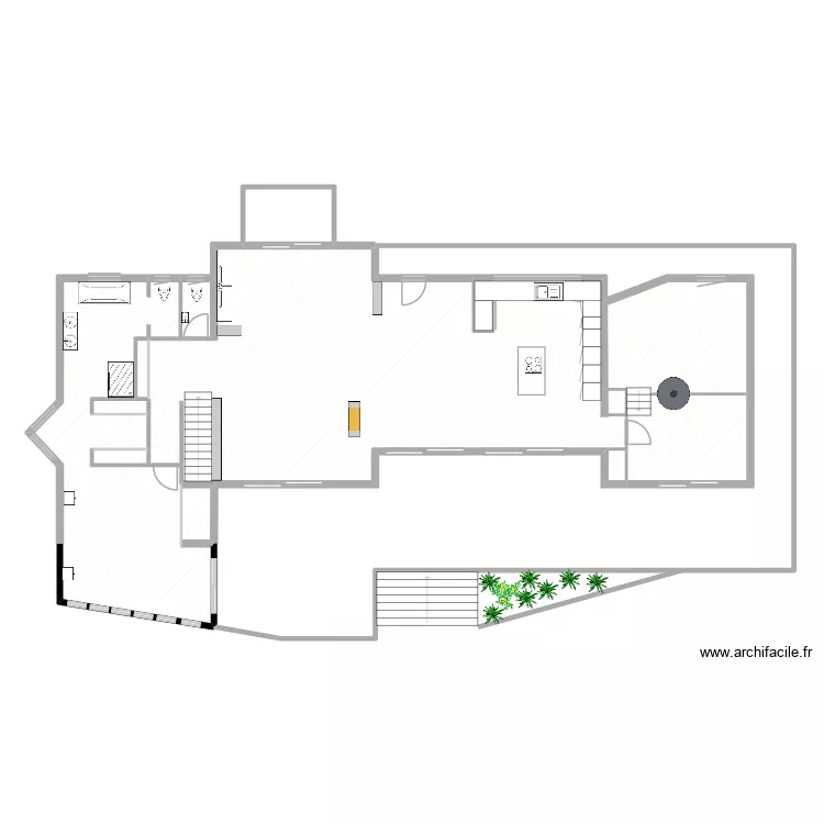 SANARY REZ DE JARDIN sans cotations. Plan de 9 pièces et 272 m²