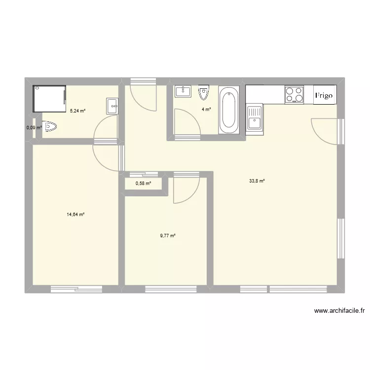 Farfelan. Plan de 7 et 68 m² Farfelan. Plan de 7 et 68 m²