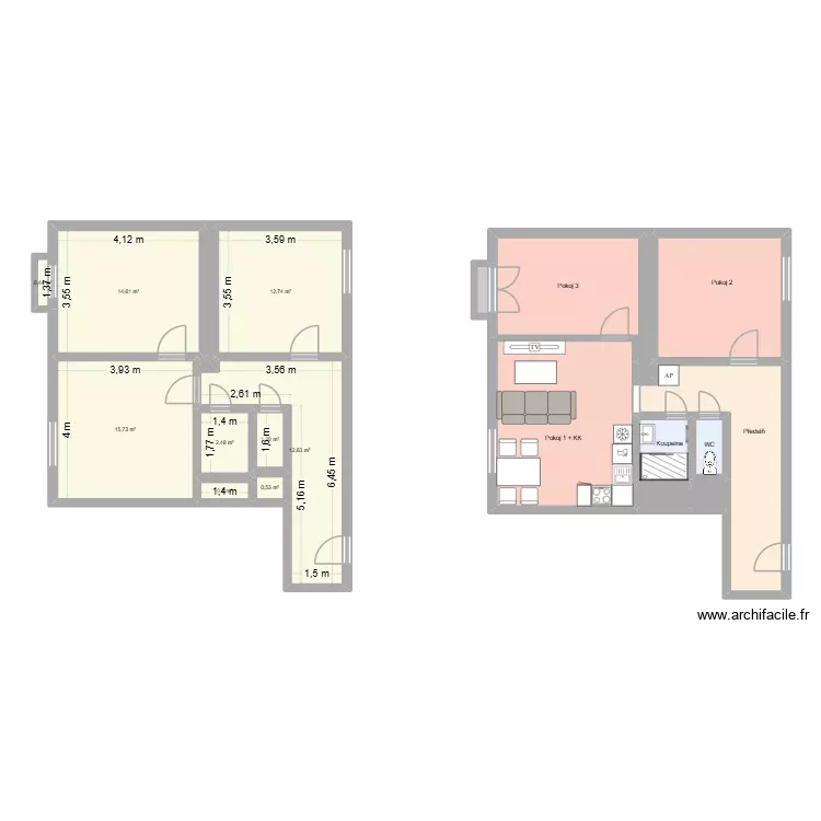 Ostrčilova 2262 byt 15. Plan de 23 Pièces et 123 m² Ostrčilova 2262 byt 15. Plan de 23 Pièces et 123 m²