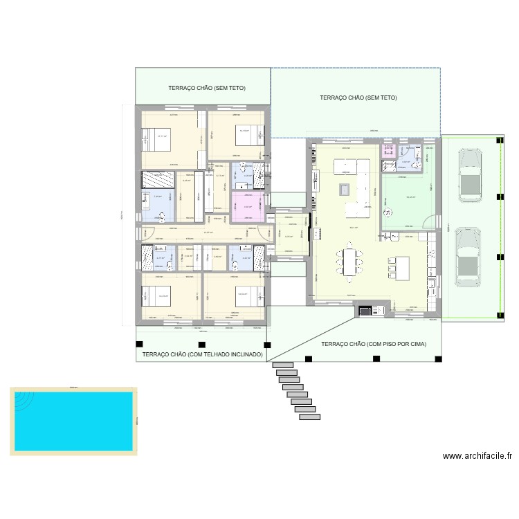 Ultimo desenho 1. Plan de 20 pièces et 212 m2