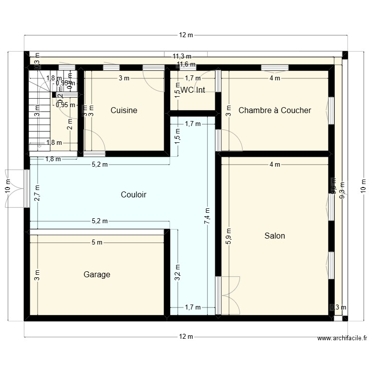 plan 12 * 10  tel 46 88 89 15. Plan de 8 pièces et 100 m2
