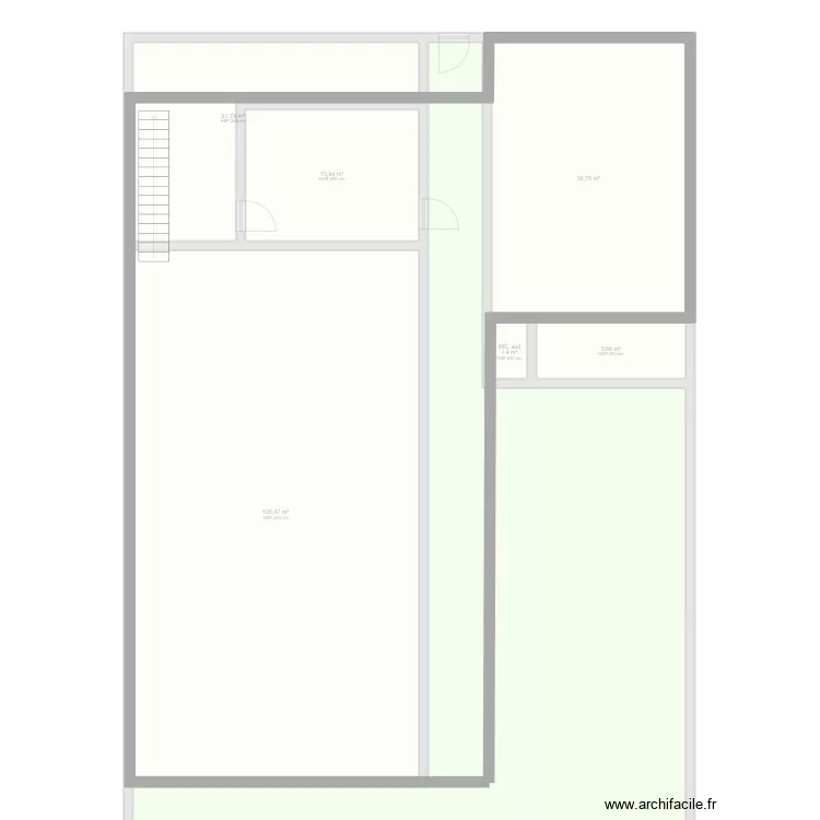 Villa JT. Plan de 