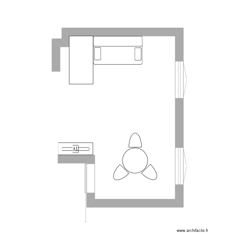Salon Macé. Plan de 0 pièce et 0 m2
