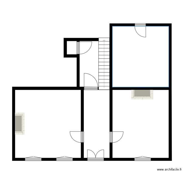 CHEVALLIER FAINS. Plan de 17 pièces et 217 m2