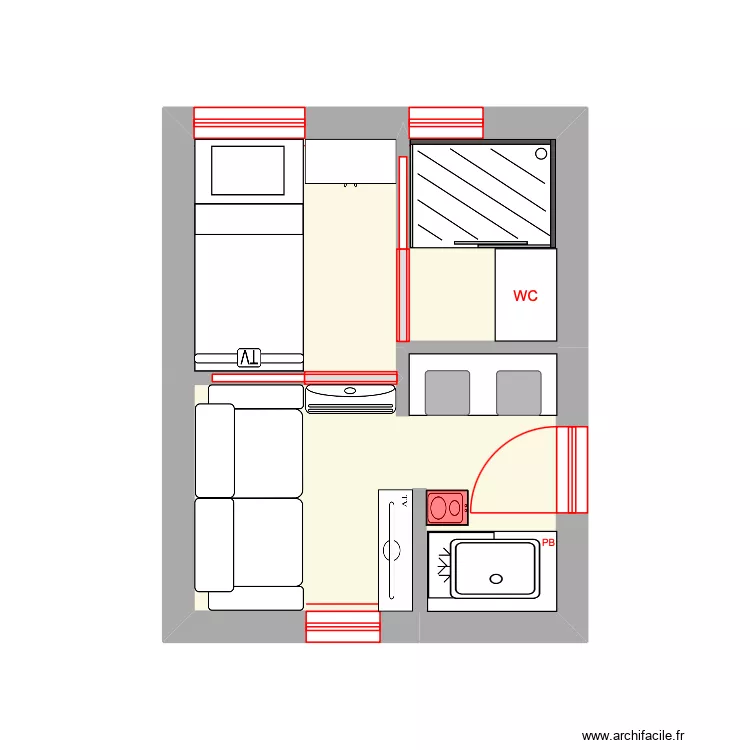 Mini Tiny. Plan de 3 et 11 m² Mini Tiny. Plan de 3 et 11 m²