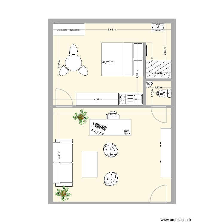 Local Mérignac. Plan de 0 pièce et 0 m2