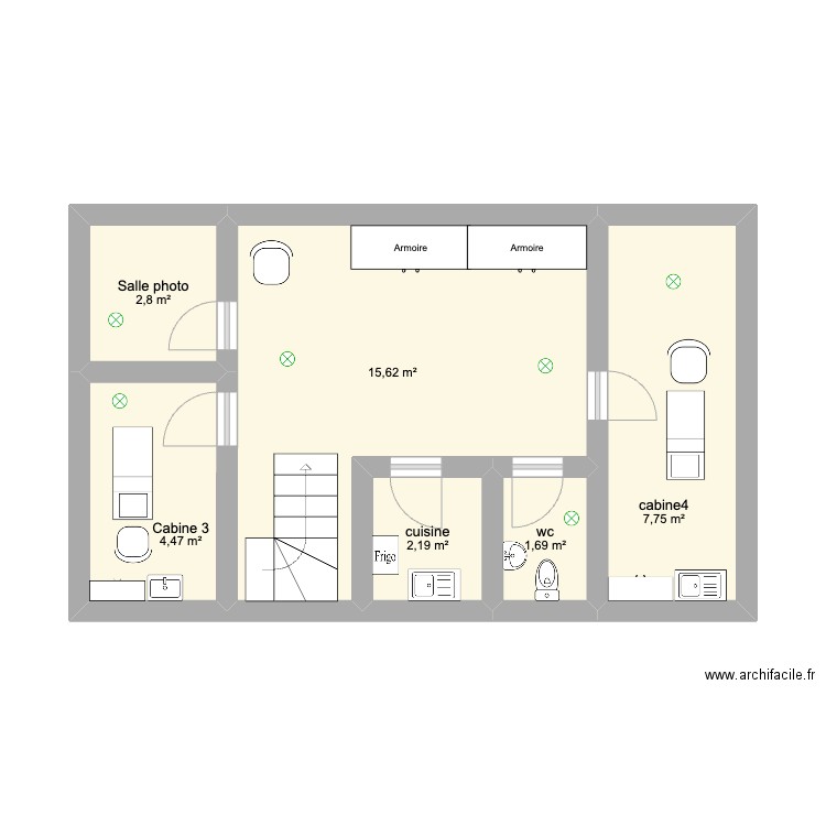 deep beauty studio sous sol. Plan de 0 pièce et 0 m2