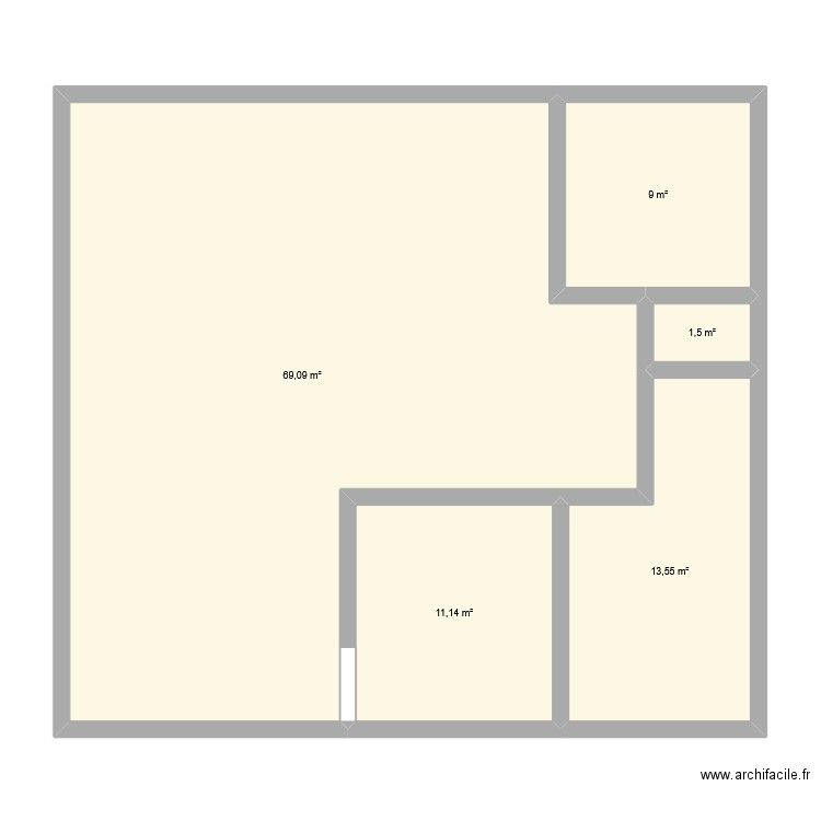 maison DY. Plan de 5 pièces et 104 m2