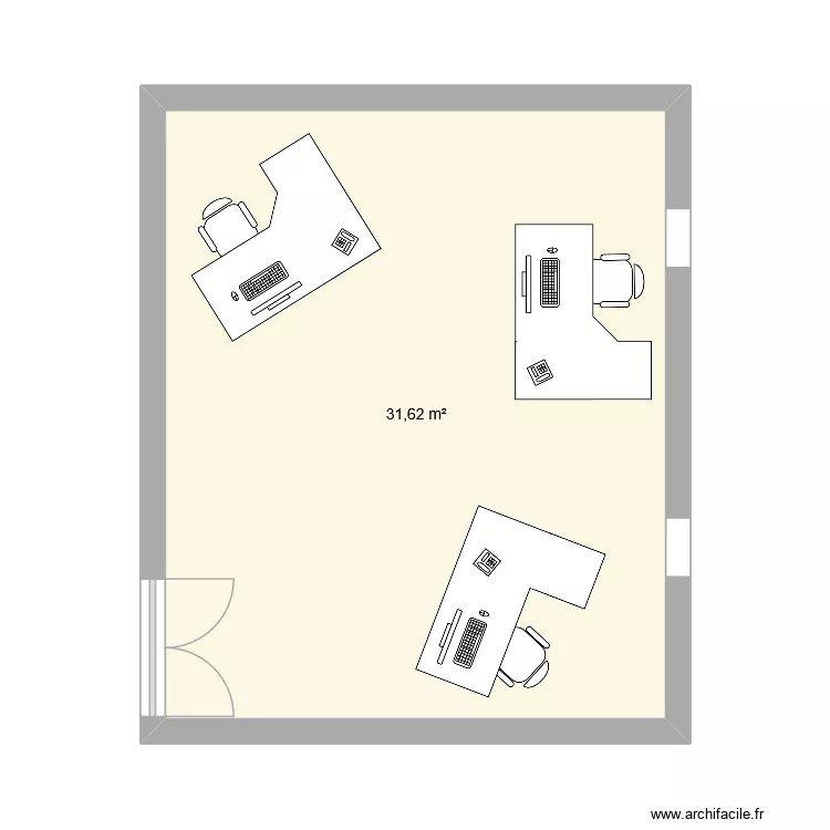 bureau rouget de lisle. Plan de 1 et 32 m² bureau rouget de lisle. Plan de 1 et 32 m²