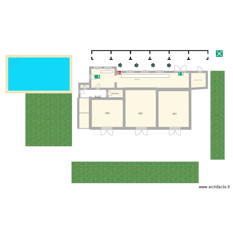 RECEPTION BORDABERRY. Plan de 0 pièce et 0 m2