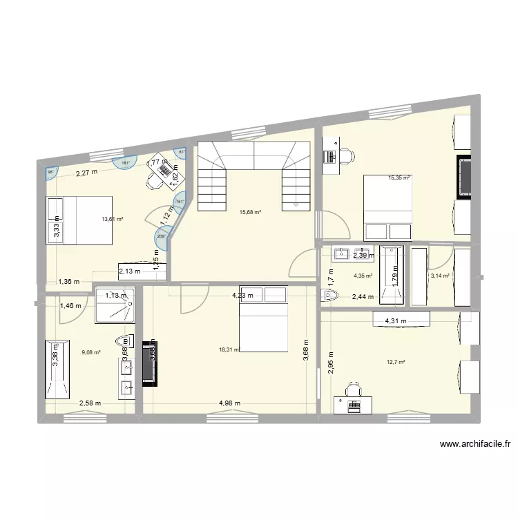 DH - plan Dulud 2eme etage 23-10-25. Plan de 