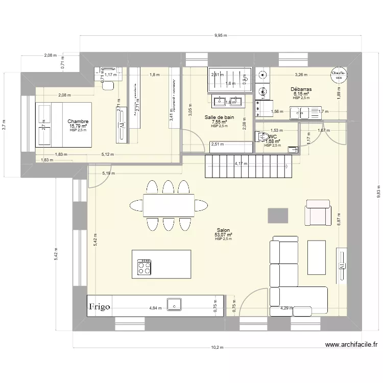 Maison Plan RDV FINAL. Plan de 5 et 84 m² Maison Plan RDV FINAL. Plan de 5 et 84 m²