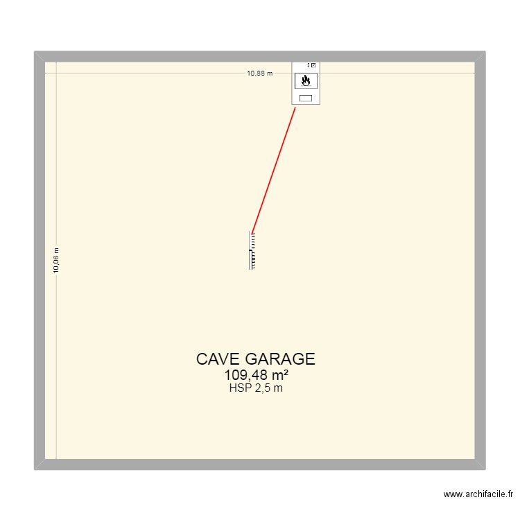 AGNAC CAVE GARAGE. Plan de 1 pièce et 109 m2