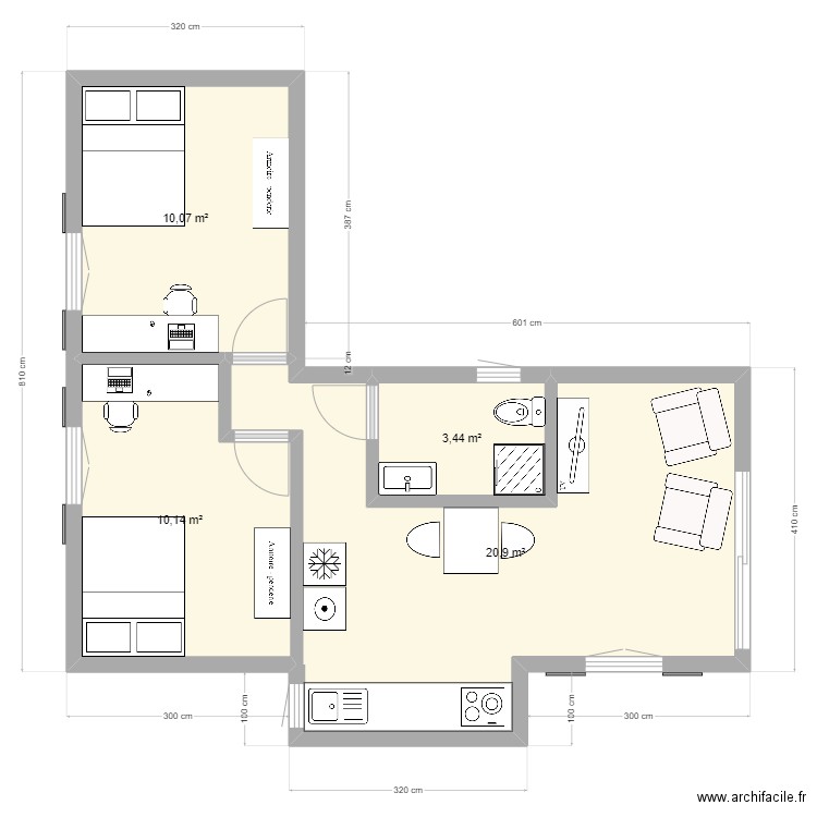 Logement Terasse. Plan de 0 pièce et 0 m2