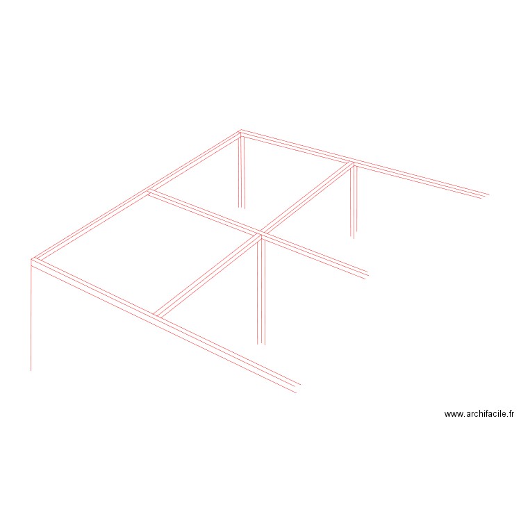 3D plan travail. Plan de 0 pièce et 0 m2