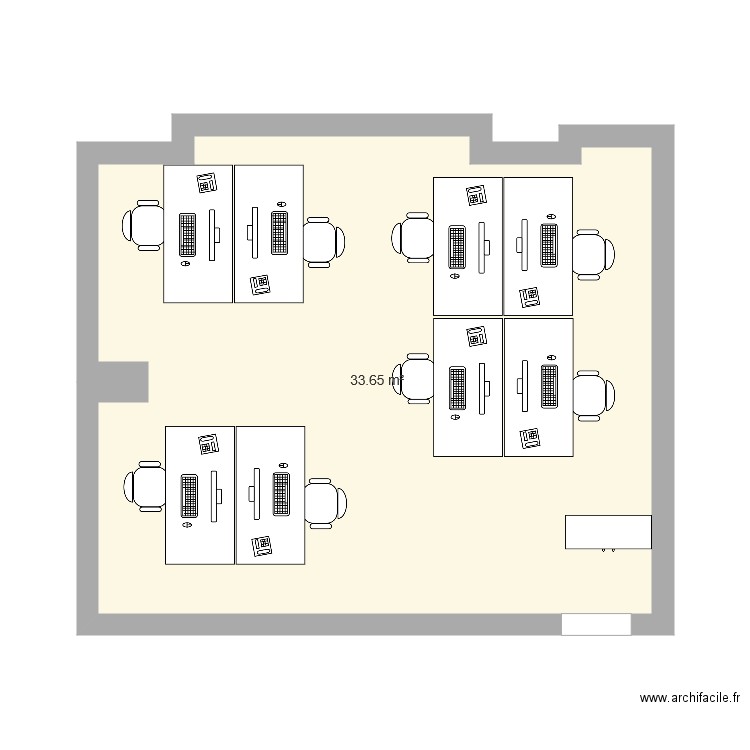 Bureau 215 S1. Plan de 0 pièce et 0 m2