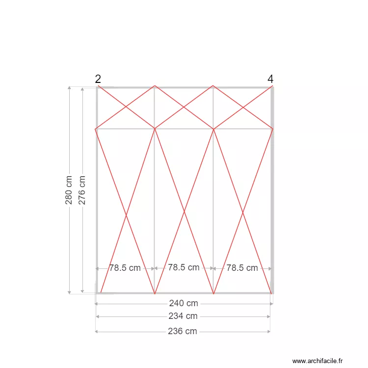 placards mezieres chbre v2. Plan de 