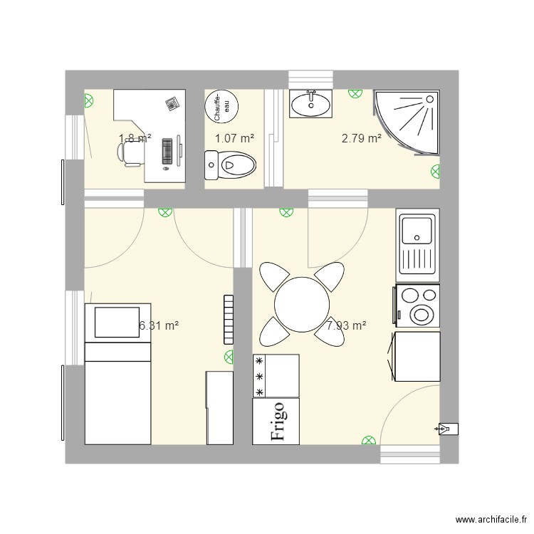 Plan Appartement. Plan de 0 pièce et 0 m2