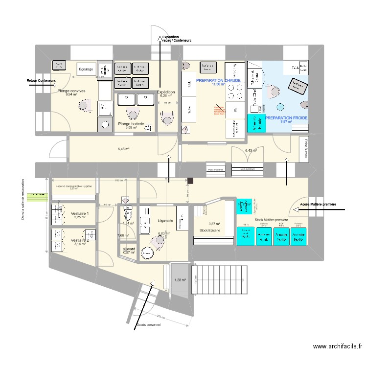 Mendionde 010. Plan de 17 pièces et 98 m2