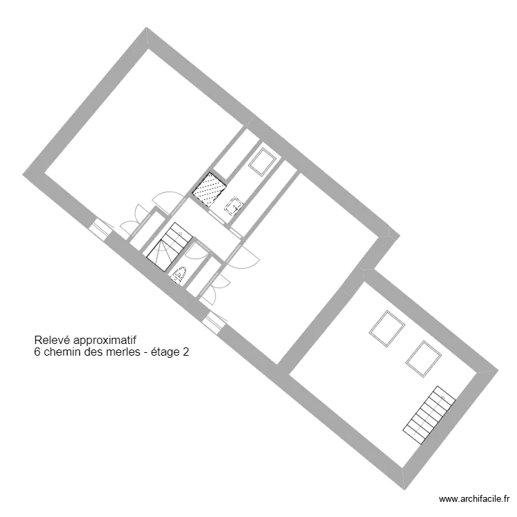 étage 6 ch des merles. Plan de étage 6 ch des merles. Plan de