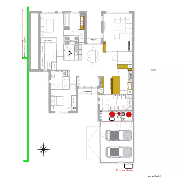 Villa Pascal 9 mars 17 V6 cotes DAI cuisine ok. Plan de 