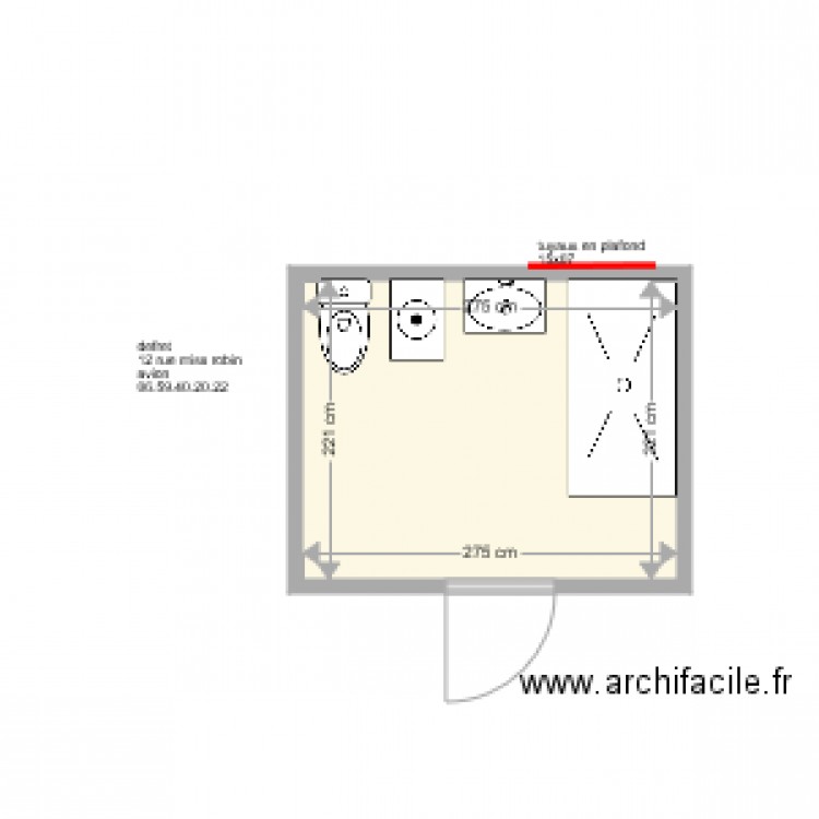 DEFRET. Plan de 0 pièce et 0 m2