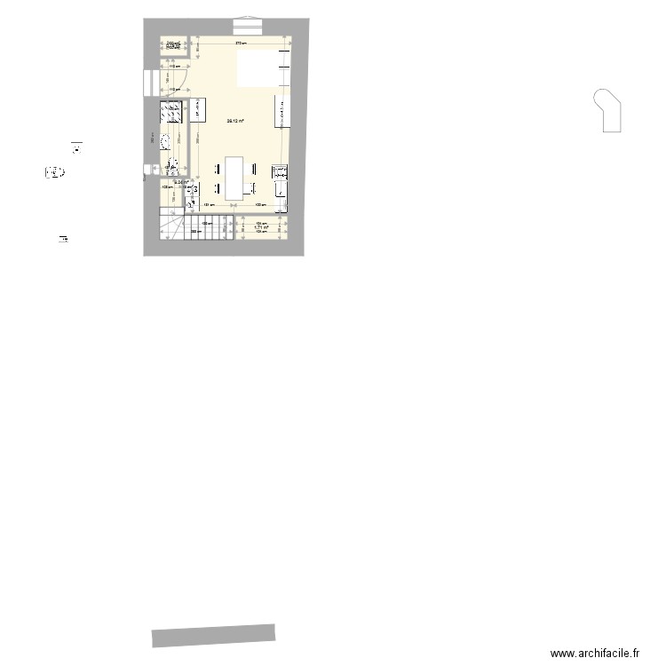 STUDIO. Plan de 0 pièce et 0 m2