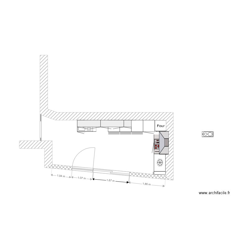 CUISINE pour Anne suite. Plan de 0 pièce et 0 m2