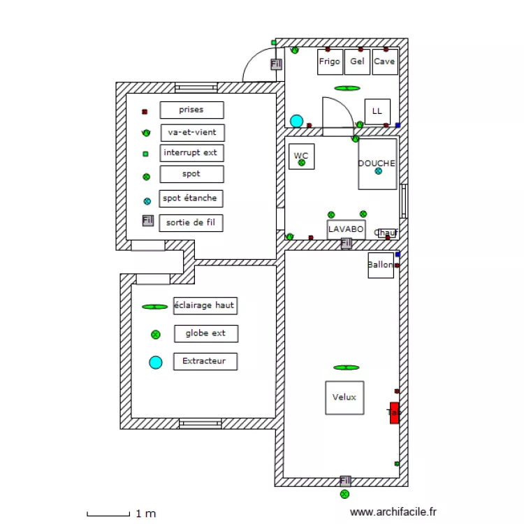 PRUNELLI 06 2014 électricité. Plan de PRUNELLI 06 2014 électricité. Plan de
