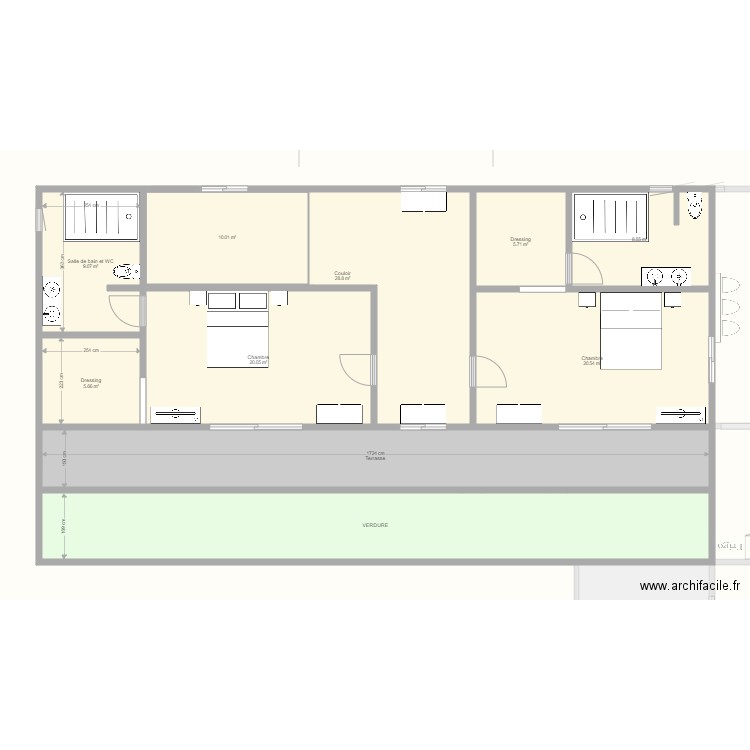 Plan de maison v10. Plan de 0 pièce et 0 m2