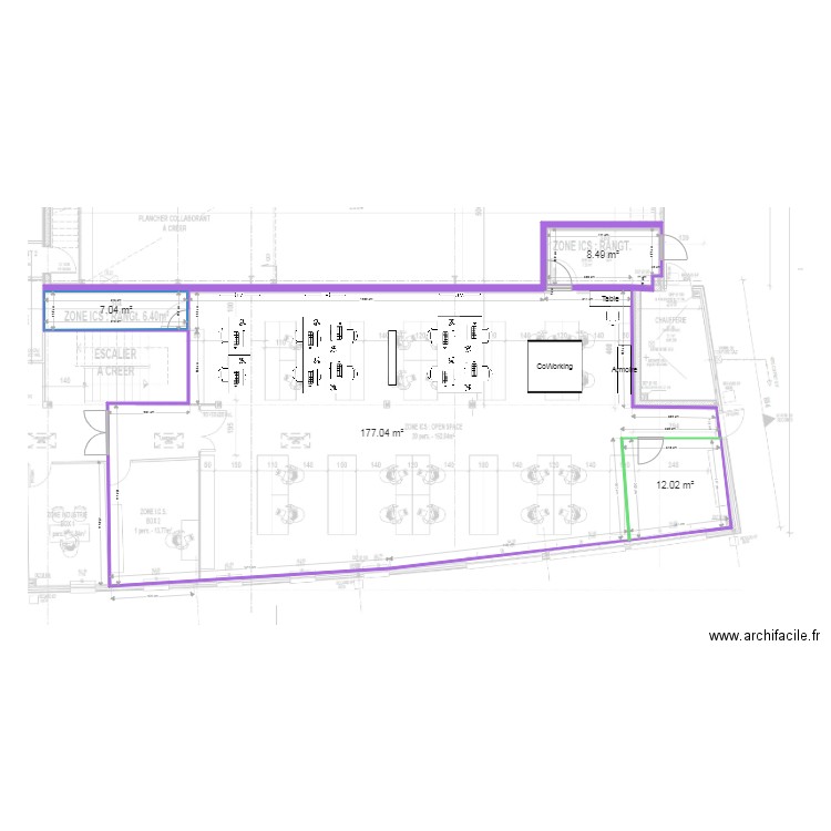 SPIE ICS ALLONNES Nouveau site Blaise Pascal vers DCO. Plan de 0 pièce et 0 m2