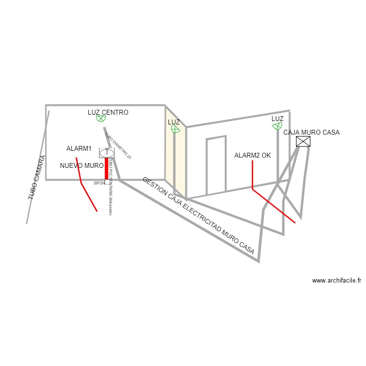 MUR EXTERIEUR2. Plan de 0 pièce et 0 m2