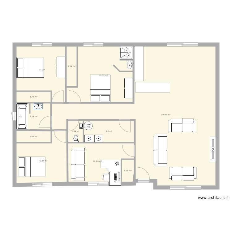 projet maison. Plan de 0 pièce et 0 m2