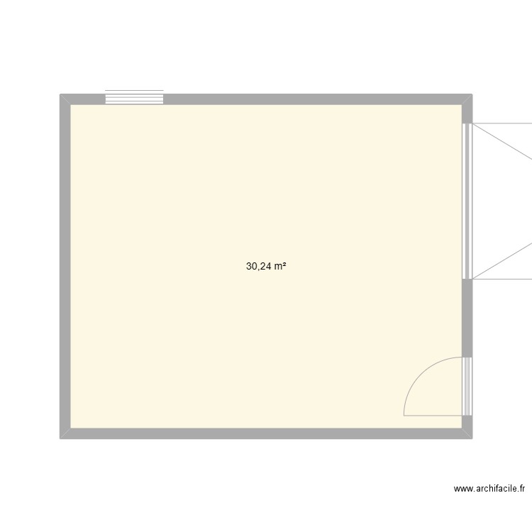 garage  vue dessus. Plan de 0 pièce et 0 m2
