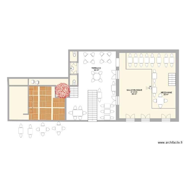 casanossa RDC. Plan de 0 pièce et 0 m2