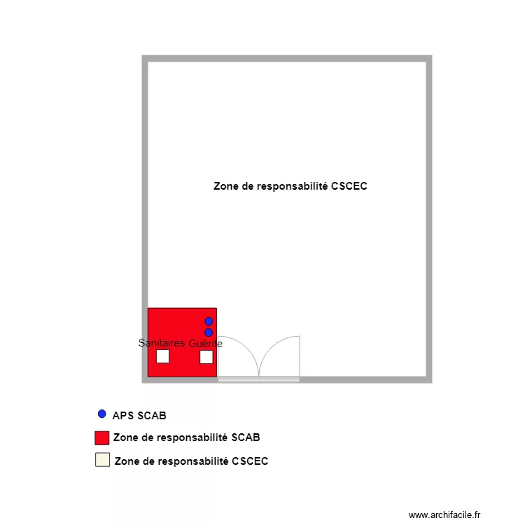 Zone de responsabilit&eacute; CSCEC KINTELE. Plan de 