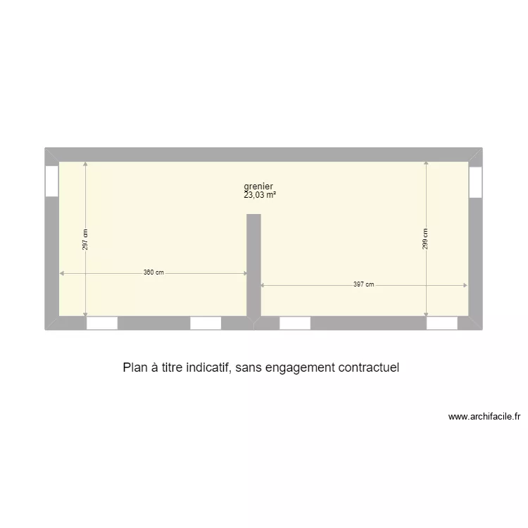deuxi&egrave;mes &eacute;tage . Plan de 