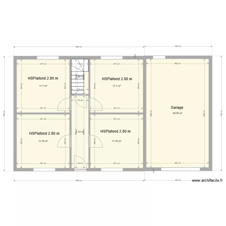 Saint Av&eacute;. Plan de 