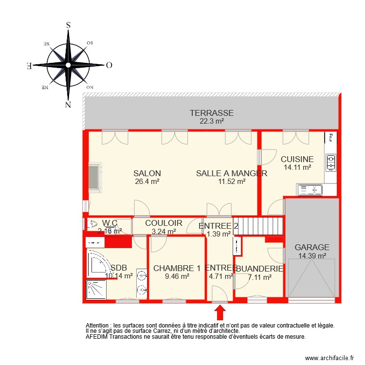 BI 5183 RDC . Plan de 0 pièce et 0 m2