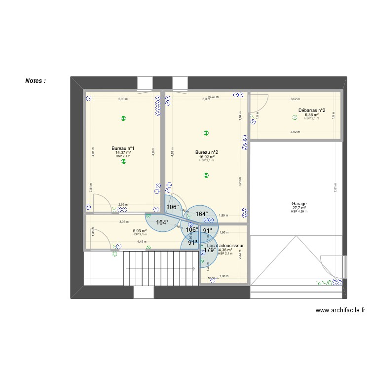 Garage mezzanine(1). Plan de 0 pièce et 0 m2