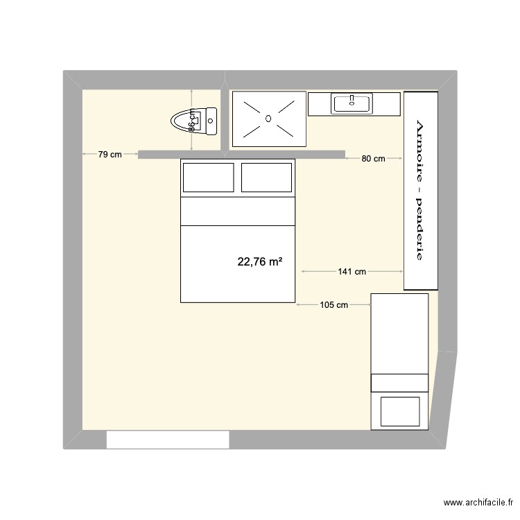 GARAGE 1. Plan de 1 pièce et 23 m2