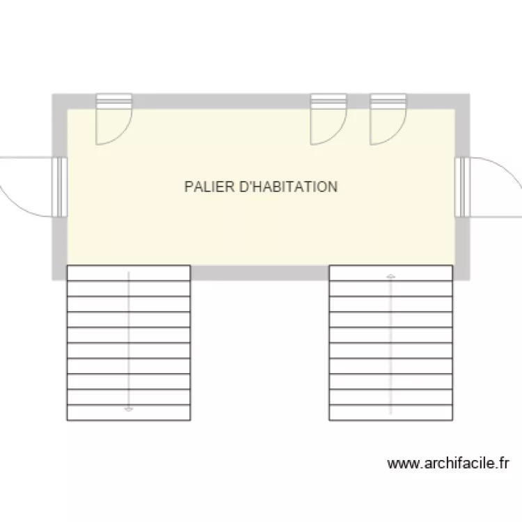 PALIER DHABITATION MAISON ALFORT. Plan de 